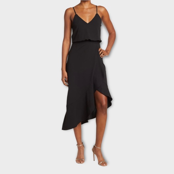 The Vanity Room Dresses & Skirts - Vanity Room Popover Asymmetrical Hem Sleeveless Black Dress